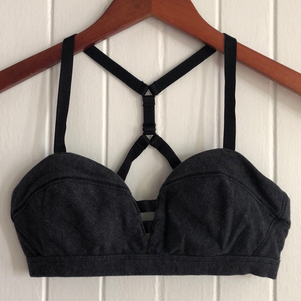 Lululemon black/grey sports bra